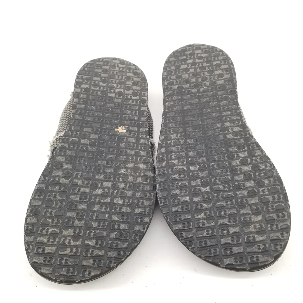 B31 Sanuk Kids Youth Gray Vagabond Slip On Loafer Sidewalk Surfers Shoes Size 2